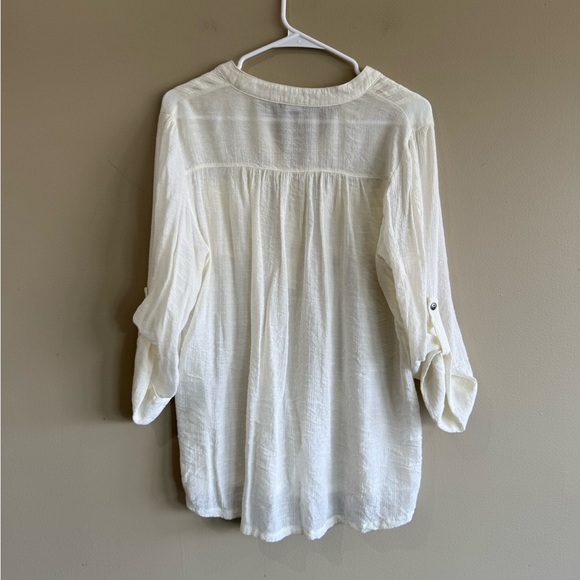 Cocomo Cream Textured Blouse - Picture 2 of 6